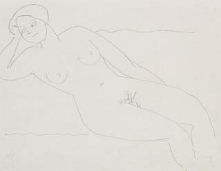 Alexej von Jawlensky - Liegender weiblicher Akt