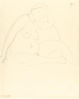 Alexej von Jawlensky - Sitzender weiblicher Akt