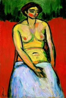 Alexej Von Jawlensky - Sitzender weiblicher Akt