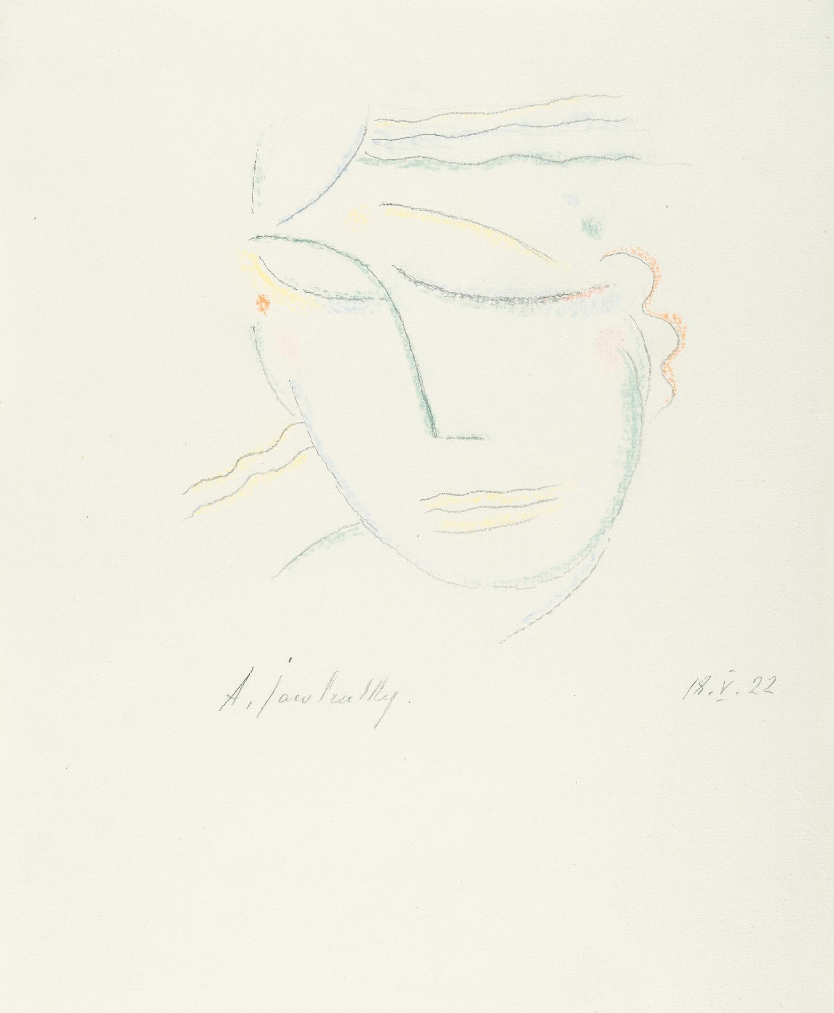 Alexej von Jawlensky - Weiblicher Kopf