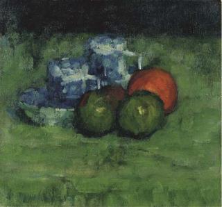 Alexej Von Jawlensky - Zwei blaue Tassen und Äpfel