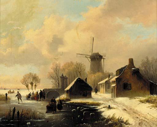 Alexis de Leeuw - Winter scene