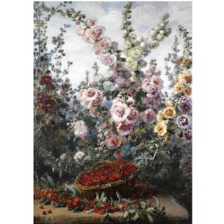 Alexis Kreyder - German Roses, Hollyhocks And Cherries