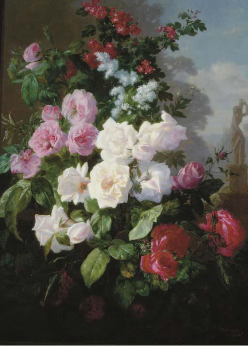 Alexis Kreyder - Roses in a garden