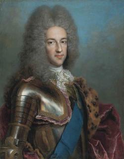 Alexis-Simon Belle - Portrait of James Francis Edward Stuart, the Old Pretender (1688-1766), half-length, in armour, with the sash of the Order of the Garter and the medal of the Order of the Thistle