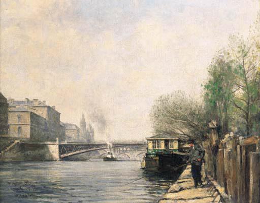 Alexis Vollon - On the banks of the river Seine
