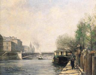 Alexis Vollon - On the banks of the river Seine
