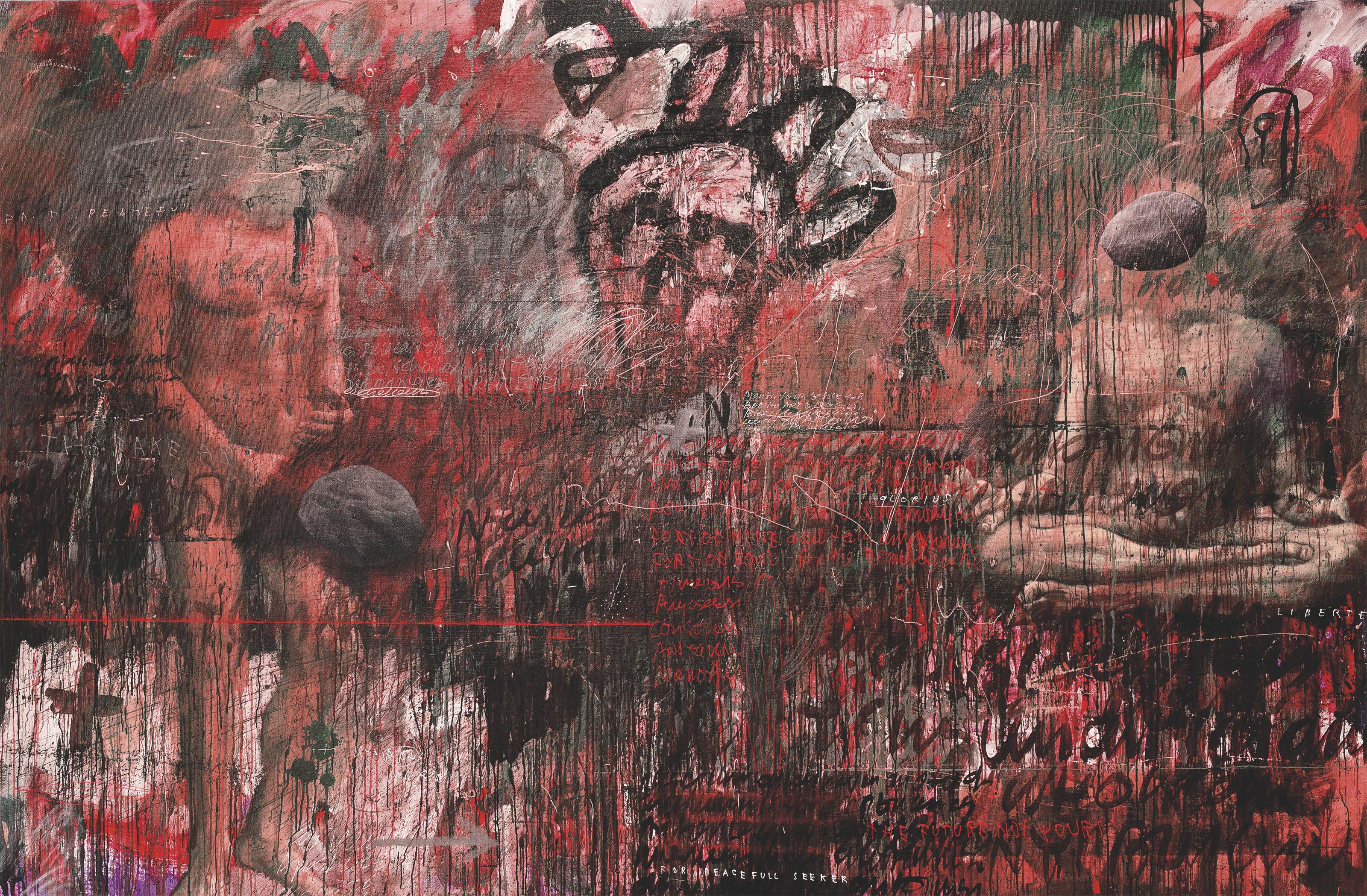 Alfi Jumaldi - Pencari Ketenangan (Painting Series: Peaceful Seeker)