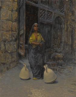 Alfons Leopold Mielich - German The Water Carrier