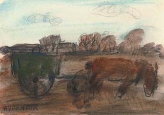 Alfons Vermeir - Horse and wagon
