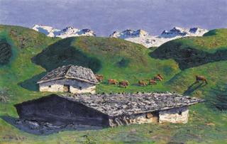 Alfons Walde - Almen und Gletscher