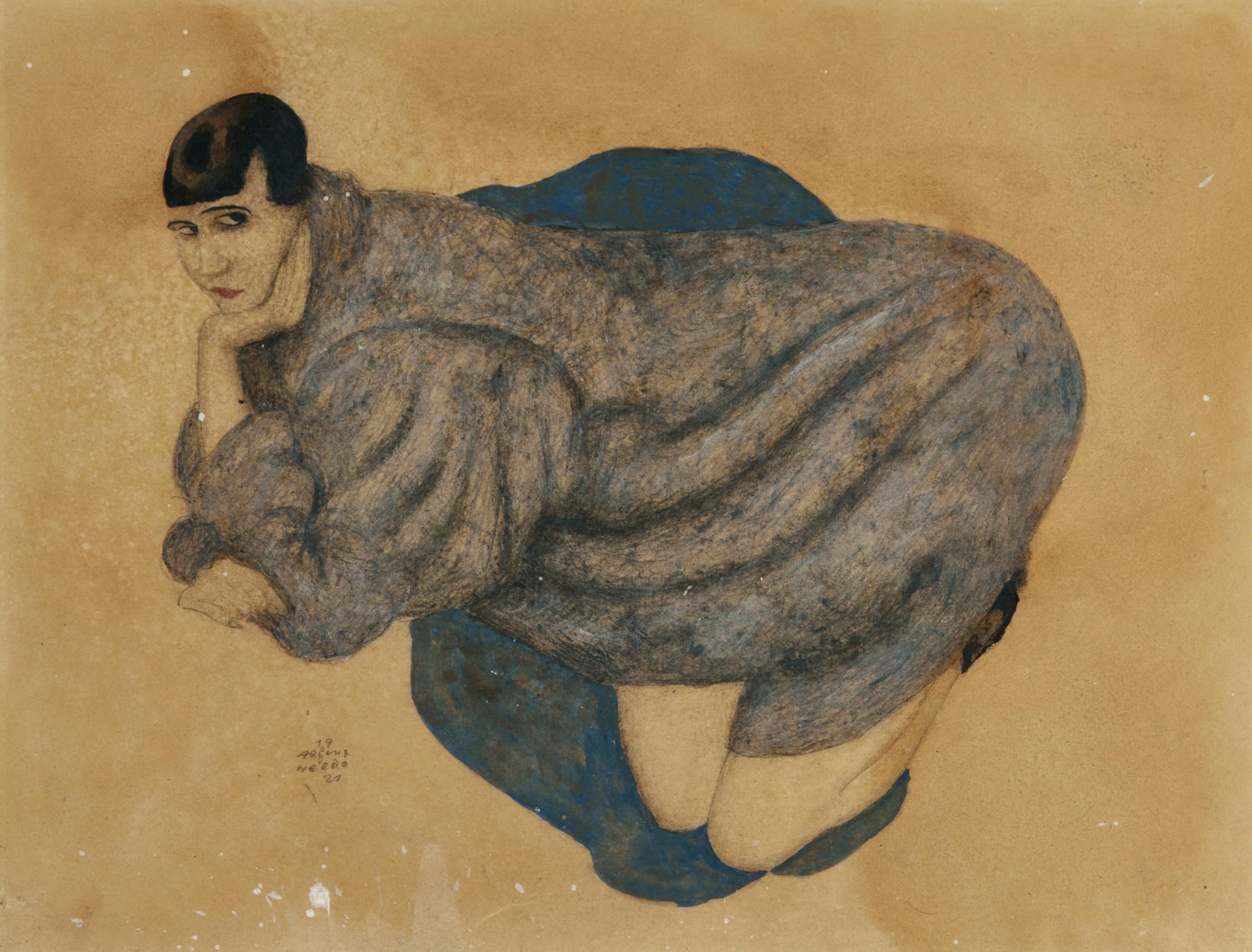 Alfons Walde - Dame Im Pelz (Lady In Fur)