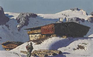 Alfons Walde - Einsamer berghof