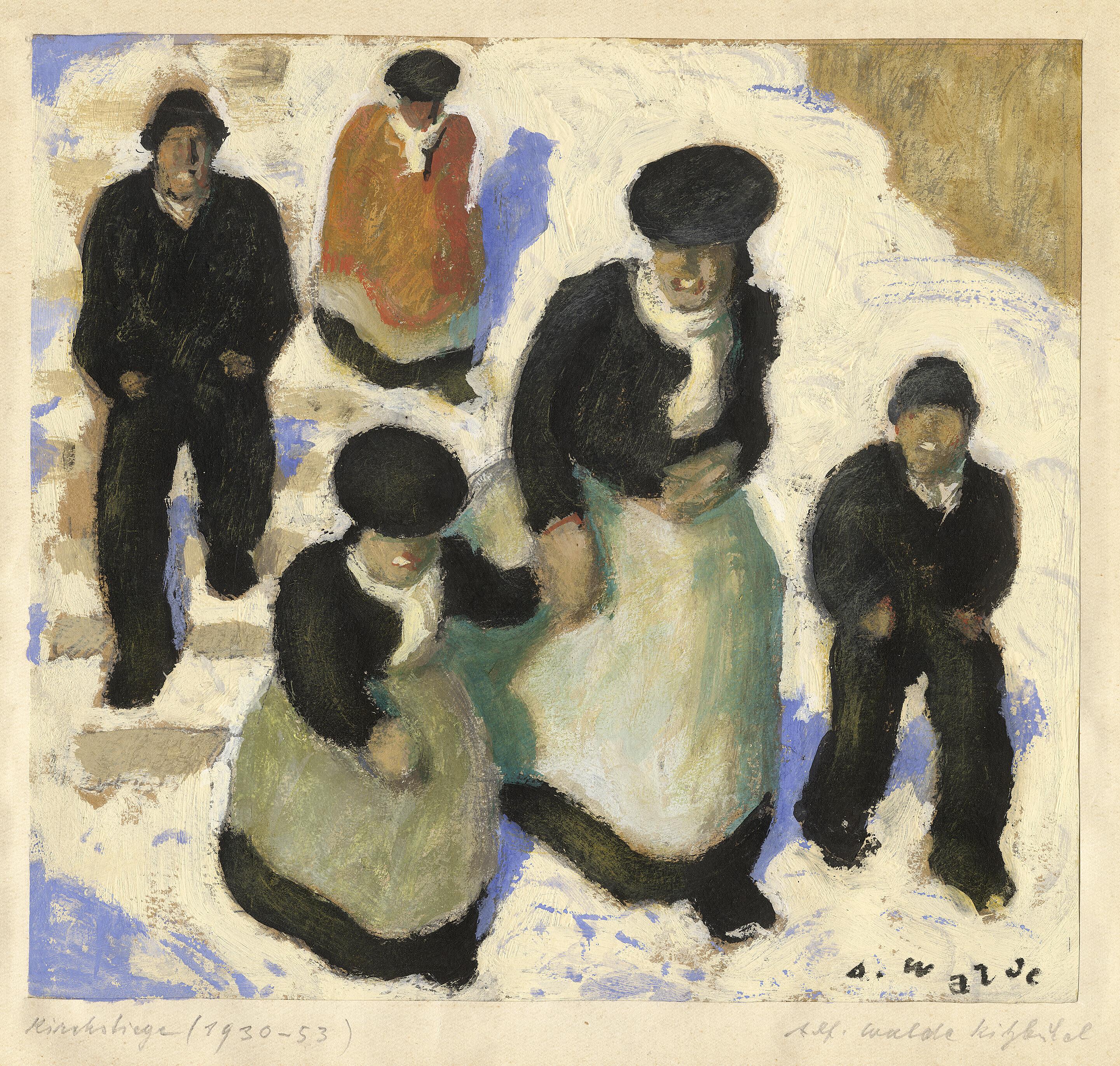 Alfons Walde - Kirchstiege