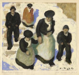 Alfons Walde - Kirchstiege