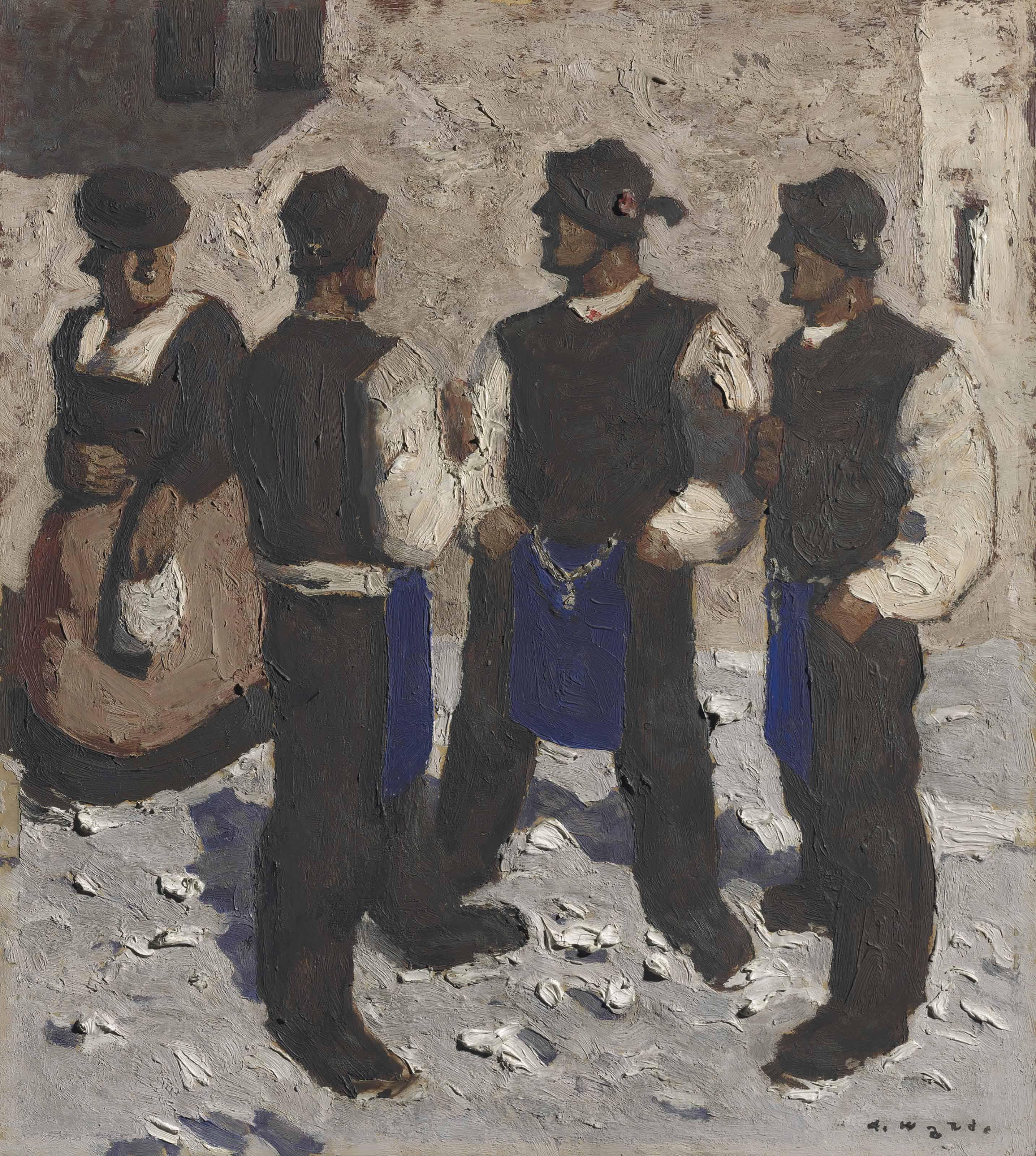 Alfons Walde - Sonntag in Tirol