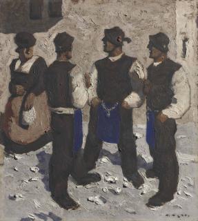 Alfons Walde - Sonntag in Tirol