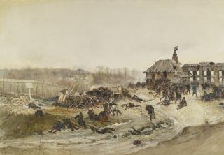 Alfonse Marie De Neuville - Le Four A Chaux: A Study For The Panorama Of The Battle Of Champigny