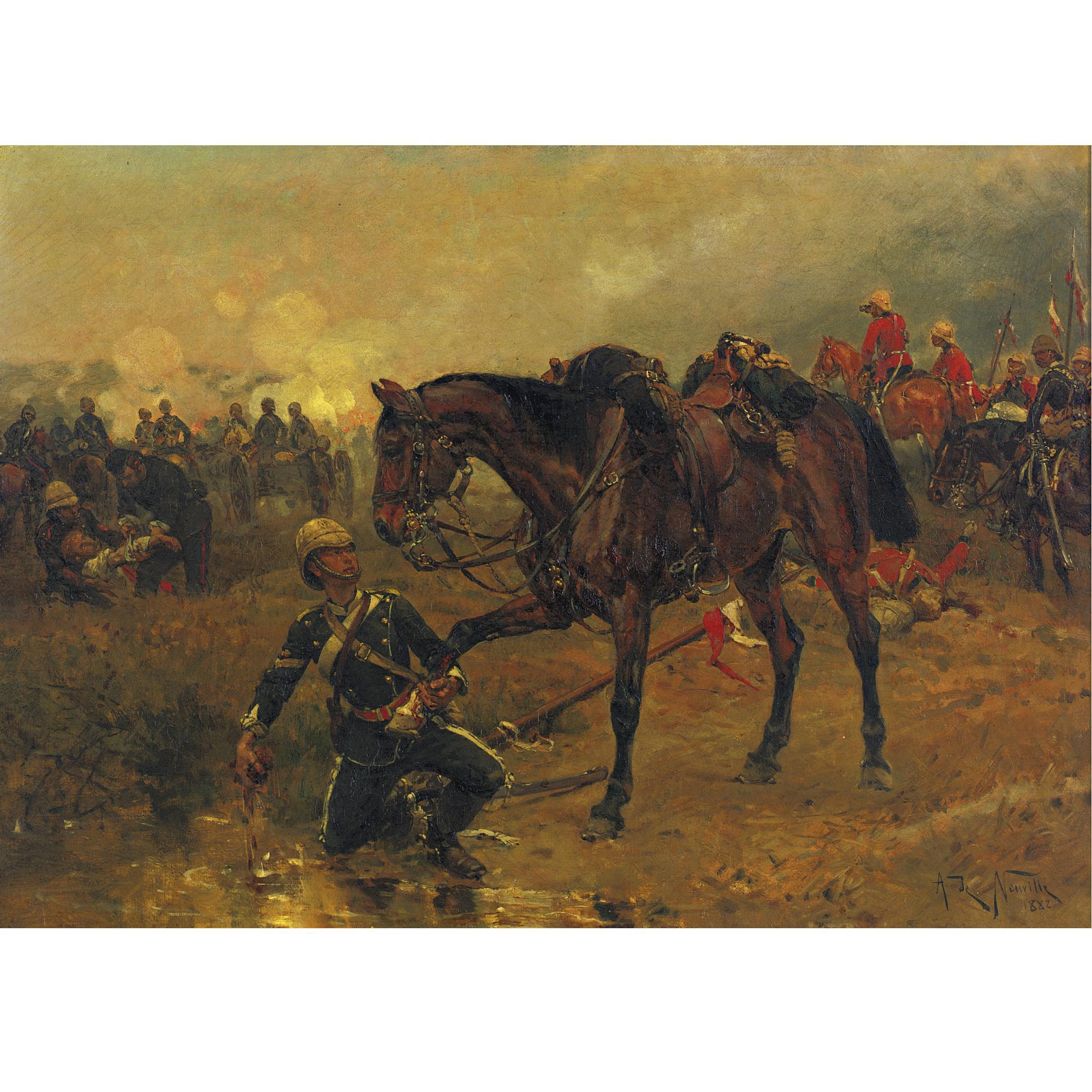 Alfonse Marie de Neuville - The Wounded Ally