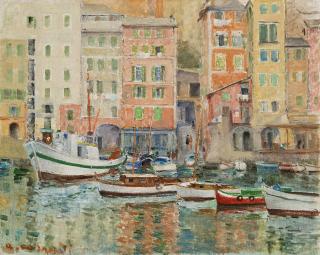 Alfonso Corradi - Il porto di Camogli