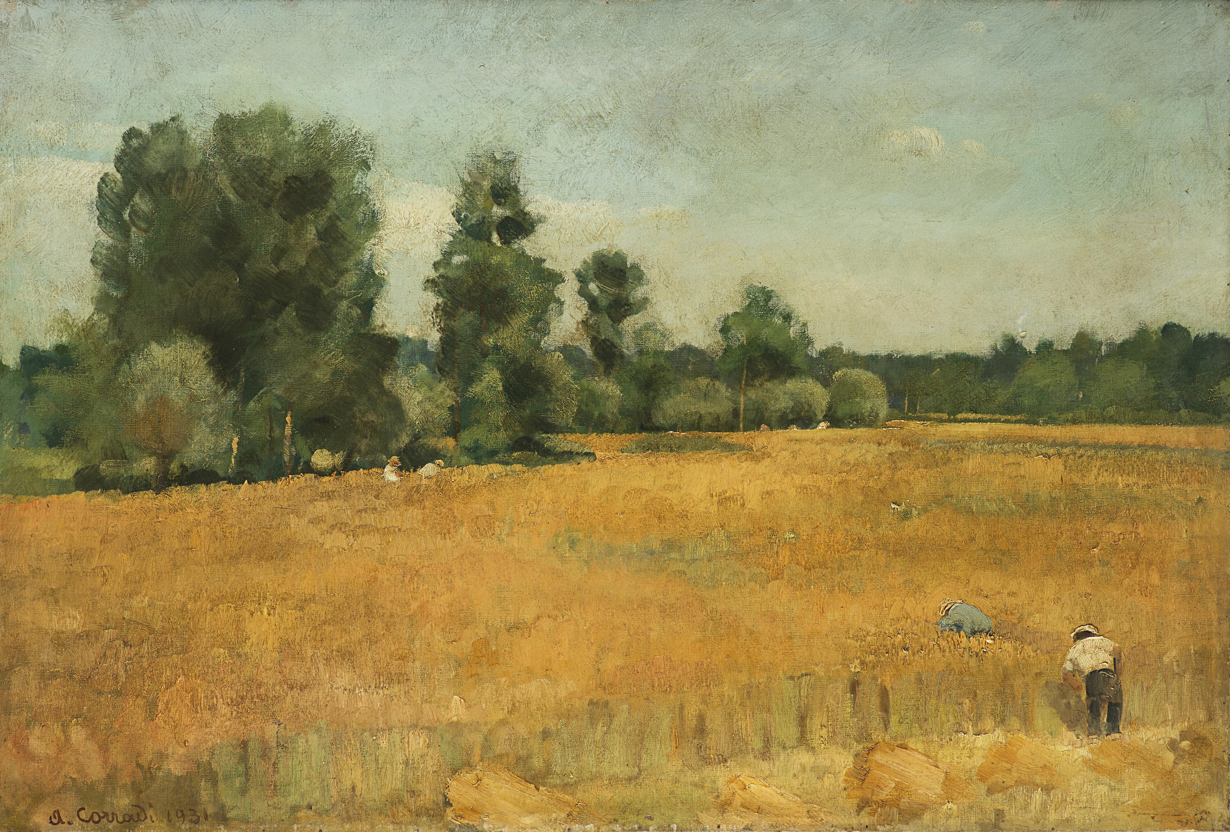 Alfonso Corradi - Lavoro nei campi