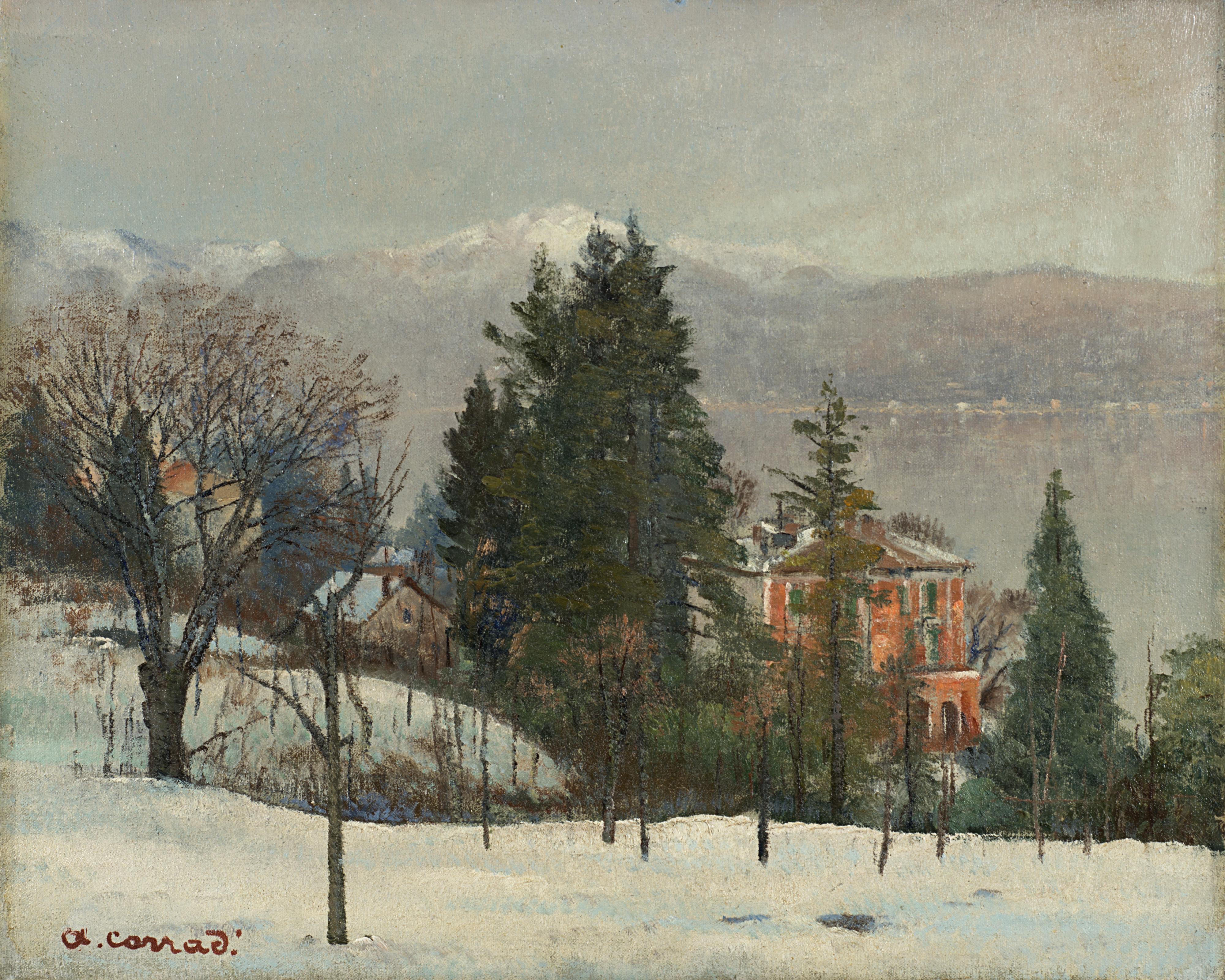 Alfonso Corradi - Veduta del Lago di Como da Villa Padulli