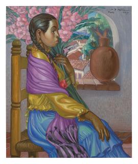 Alfonso X. Peña - Niña Con Flores