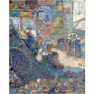 Alfred Aaron Wolmark - Concarneau Market