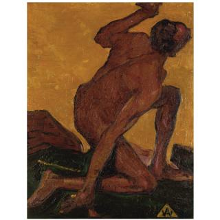 Alfred Aaron Wolmark - Kneeling Man