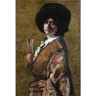 Alfred Aaron Wolmark - Portrait Of Sarah