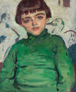 Alfred Aaron Wolmark - Portrait of the Artist\'s Son, David