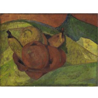 Alfred Aaron Wolmark - Still Life With Apples And Bananas