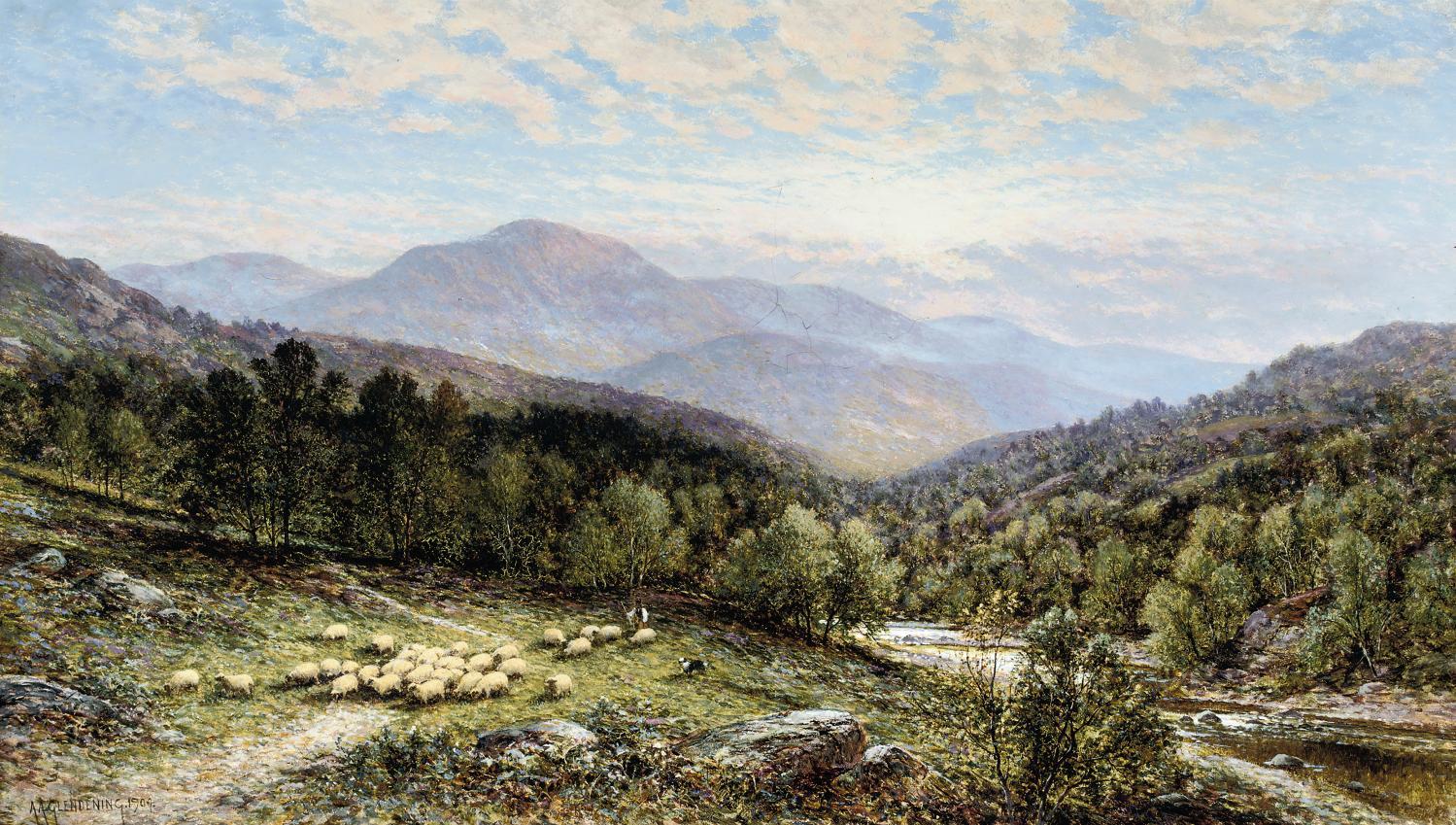 Alfred Augustus Glendening, Snr - Along the riverbank