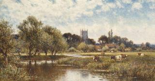 Alfred Augustus Glendening, Snr. - Cattle Watering, Kempstead-On-Thames