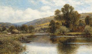 Alfred Augustus Glendening, Snr - Harvesting, Streatley-On-Thames