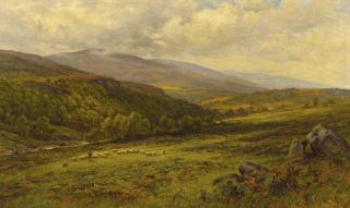Alfred Augustus Glendening - A Yorkshire Hillside