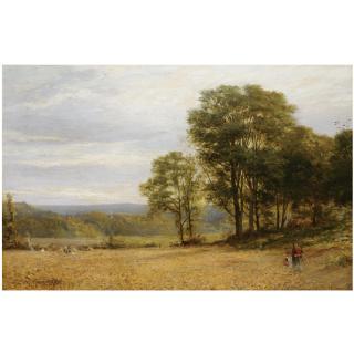 Alfred Augustus Glendening - British The Harvesters