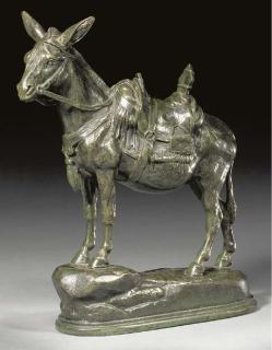 Alfred Barye - Âne de l\'Afrique (African donkey)