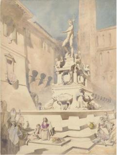 Alfred Charles Conrade - Fountain of Neptune, Piazza Maggiore, Bologna