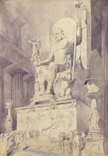 Alfred Charles Conrade - Paying Homage To Phidias\' Statue of Zeus