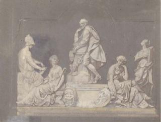 Alfred Charles Conrade - The Interior of The Temple of Artemis, Athens; And The Shakespeare Statue, Westminster Abbey (Illustrated)