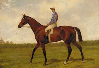 Alfred Charles Havell - Winglass, with jockey up