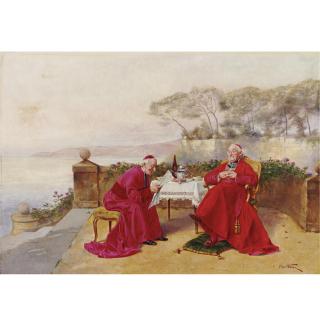 Alfred-Charles Weber - Teatime On The Balcony