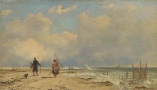 Alfred Clint, R.B.A. - Waiting For The Tide