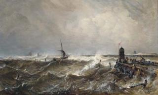 Alfred Clint - Boulogne Harbour