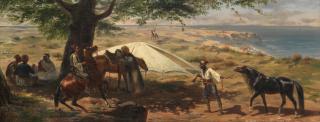 Alfred Couverchel - Arab encampment