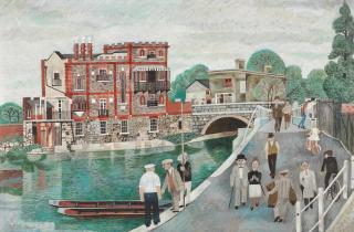 Alfred Daniels R.W.S., R.B.A. - Folly Bridge