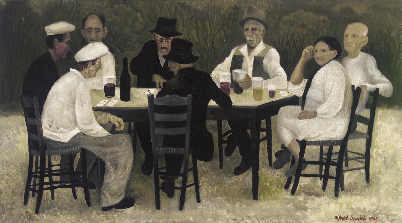 Alfred Daniels, R.W.S. - Italian Card Party