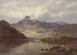 Alfred de Bréanski, R.B.A. - Snowdon from Llyn Lydon