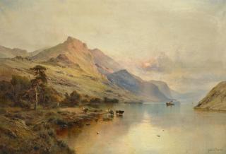 Alfred De Bréanski, R.B.A. - The Evening Boat to Greenock